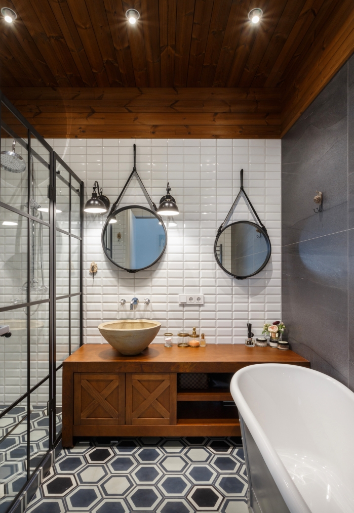 round hung mirrors