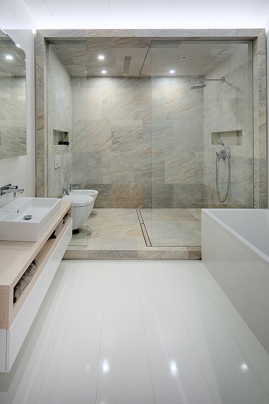 toilet in shower