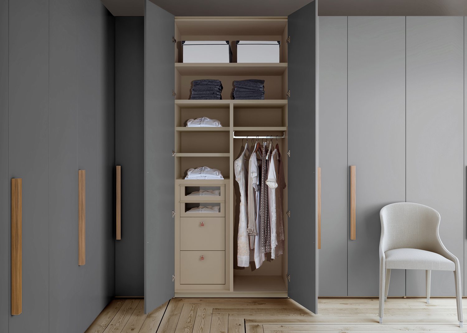 wardrobe inside design ideas - viskas apie interjerą